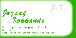 jozsef koppandi business card