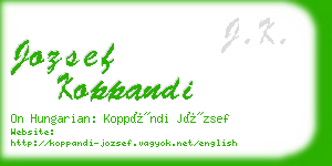 jozsef koppandi business card